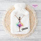 Hot Water Bottle, Dancer Hot Water Bottle, Gift, Personalised Hot Water Bottle, Christmas Gift For Granddaughter, Daughter Gift, Dancer Girl