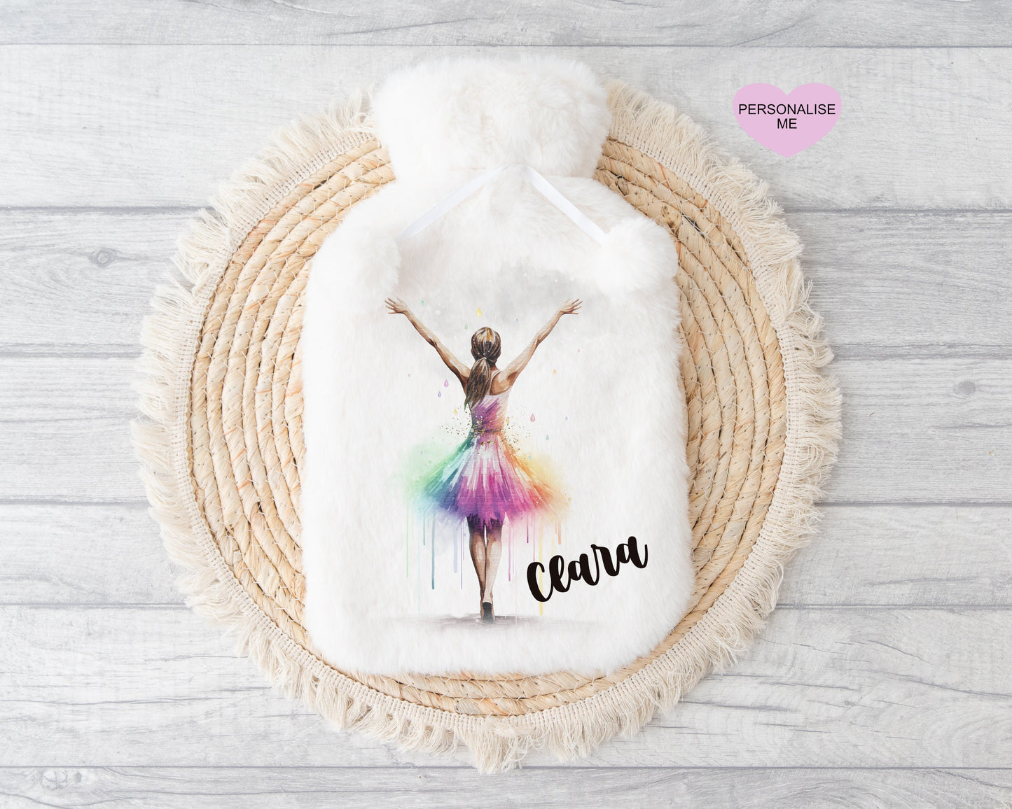 Hot Water Bottle, Dancer Hot Water Bottle, Gift, Personalised Hot Water Bottle, Christmas Gift For Granddaughter, Daughter Gift, Dancer Girl