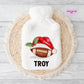 Football Gift, Personalised Hot Water Bottle, Xmas Gift For Grandson, Xmas Gift For Granddaughter, Xmas Gift For Him, Xmas Gift For Her