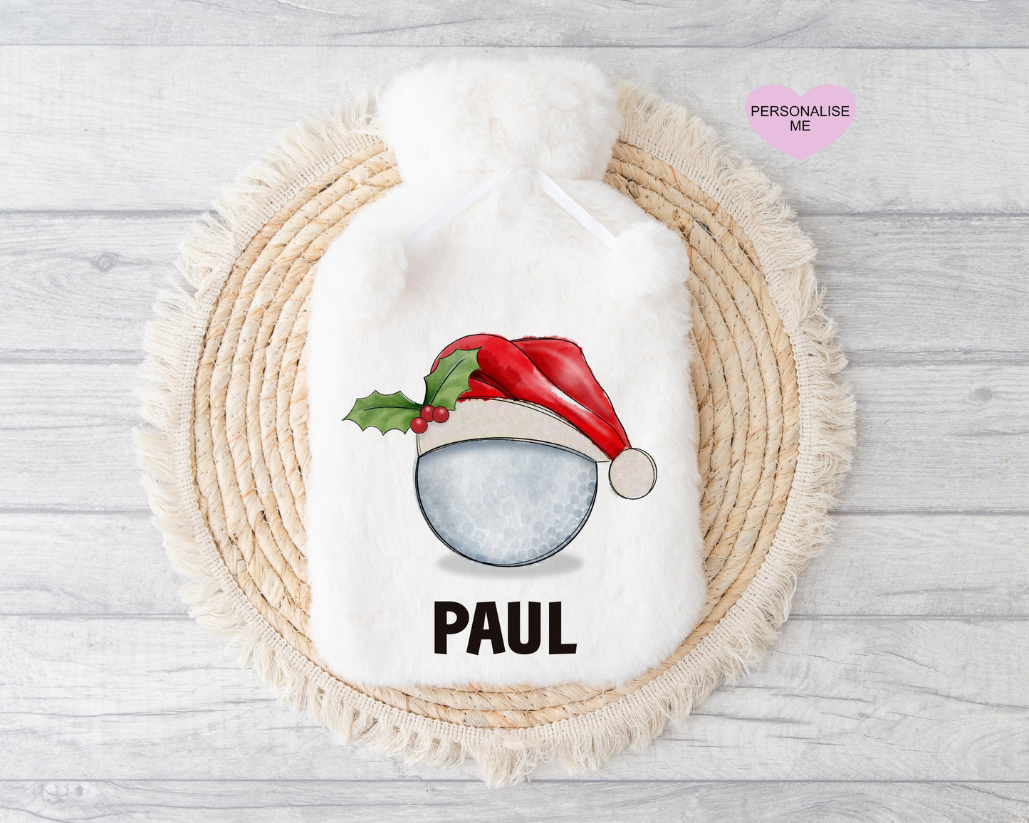 Baseball Gift, Personalised Hot Water Bottle, Xmas Gift For Grandson, Xmas Gift For Granddaughter, Xmas Gift For Him, Xmas Gift For Her