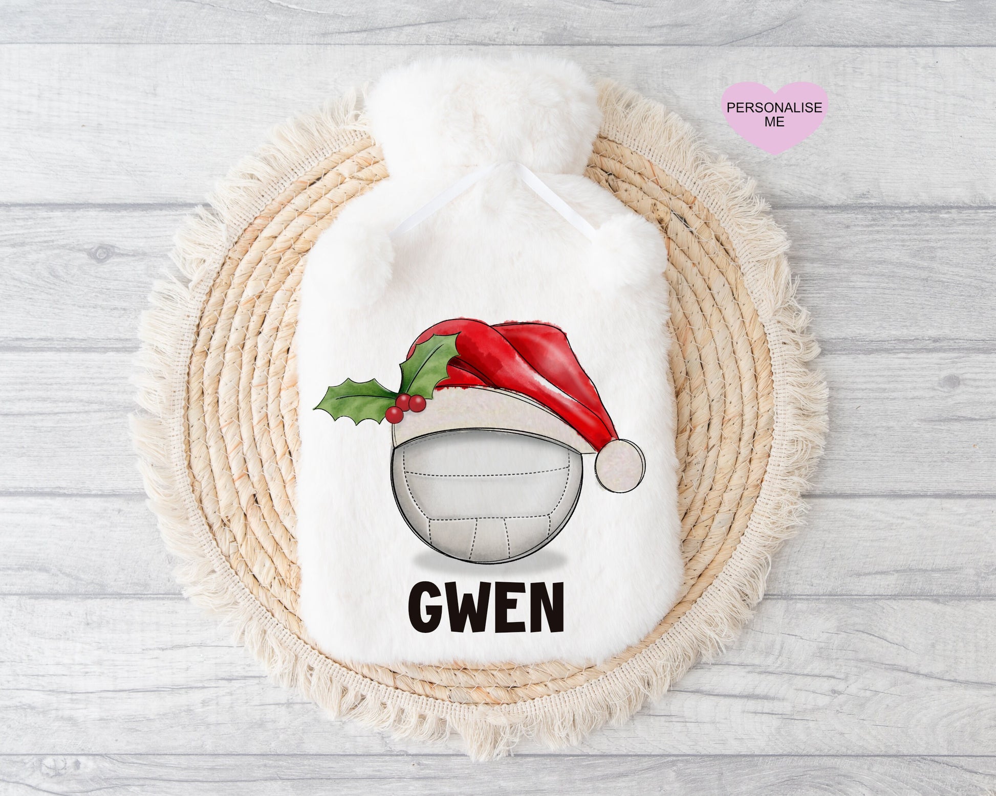 Cricket Gift, Personalised Hot Water Bottle, Xmas Gift For Grandson, Xmas Gift For Granddaughter, Xmas Gift For Him, Xmas Gift For Her