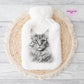 Cat Hot Water Bottle, Gift For Her, Personalised Hot Water Bottle, Christmas Gift For Friend, Christmas Gift For Him,