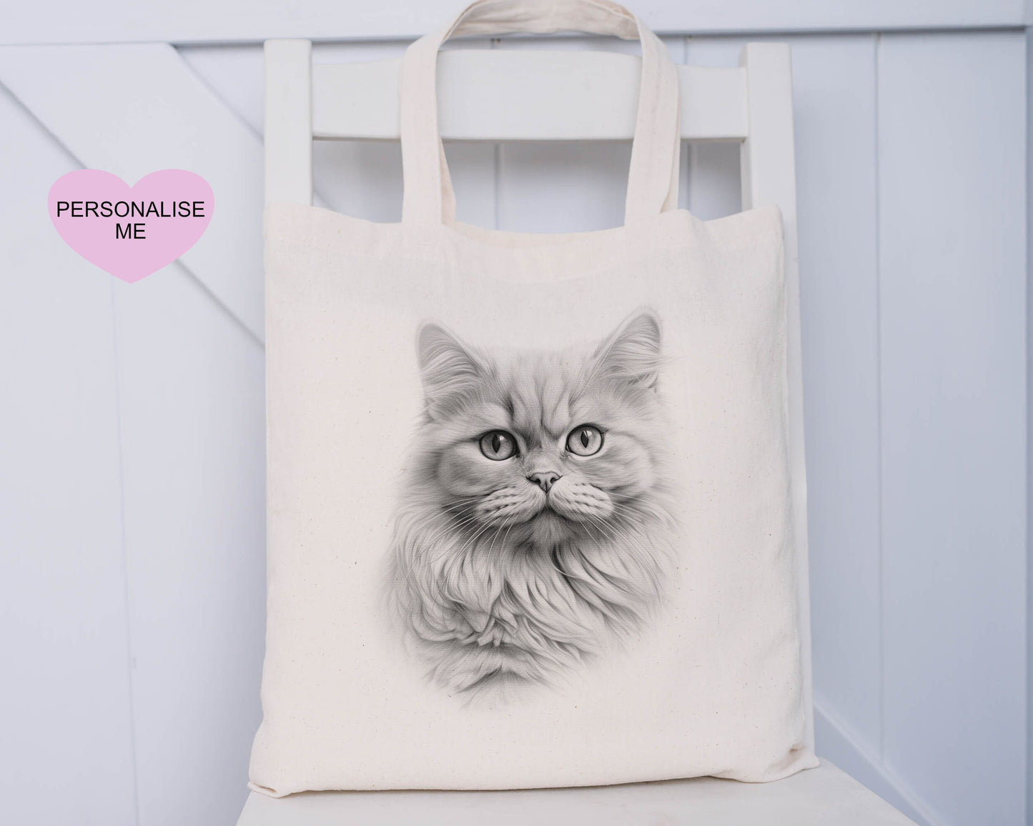 Cat Tote Bag, Personalised Tote Bag, Gift For Her, Gift For Friend, Gift For Mum, Xmas Gift For Nanna