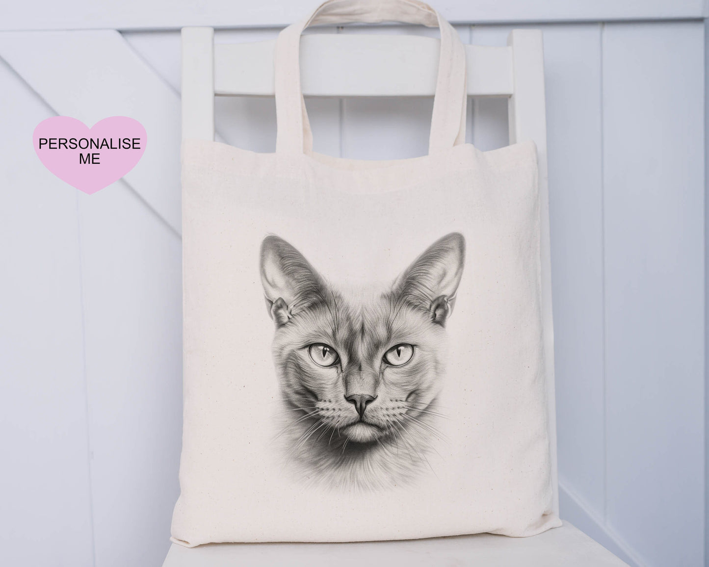 Cat Tote Bag, Personalised Tote Bag, Gift For Her, Gift For Friend, Gift For Mum, Xmas Gift For Nanna