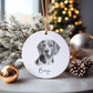King Charles Spaniel Dog Bauble, Personalised Pet Dog Christmas Tree Decoration, Gift For Dog Family