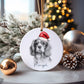 Border Terrier Dog Bauble, Personalised Pet Dog Christmas Tree Decoration, Gift For Dog Family