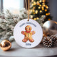 Gingerbread Man Bauble, Personalised Gingerbread Man Christmas Tree Decoration, Grandson Bauble, Granddaughter Bauble