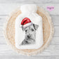 Bassett Hound Gift, Personalised Hot Water Bottle, Dog Xmas Gift, Xmas Gift For Dog Lover