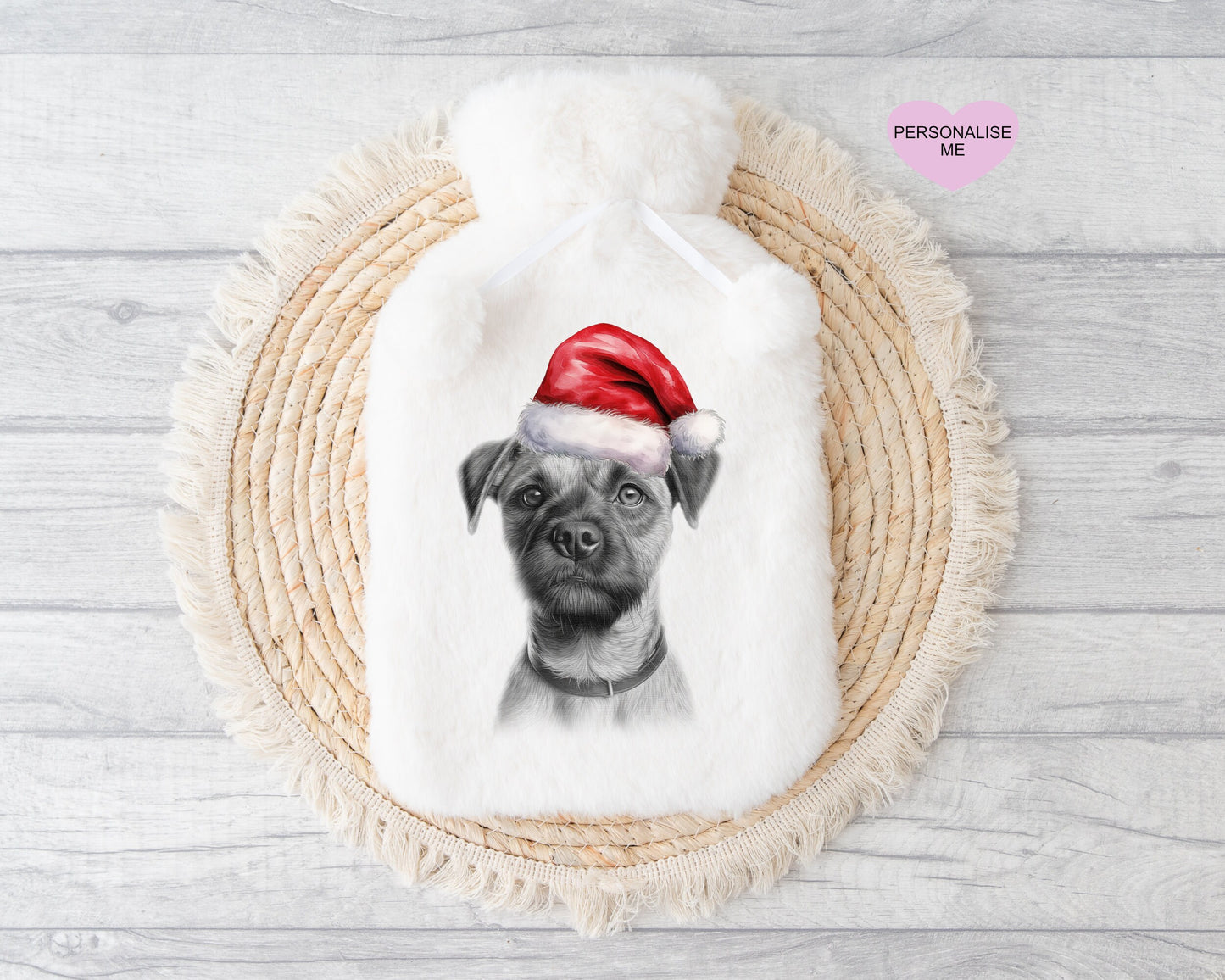 Great Dane Gift, Personalised Hot Water Bottle, Dog Xmas Gift, Xmas Gift For Dog Lover