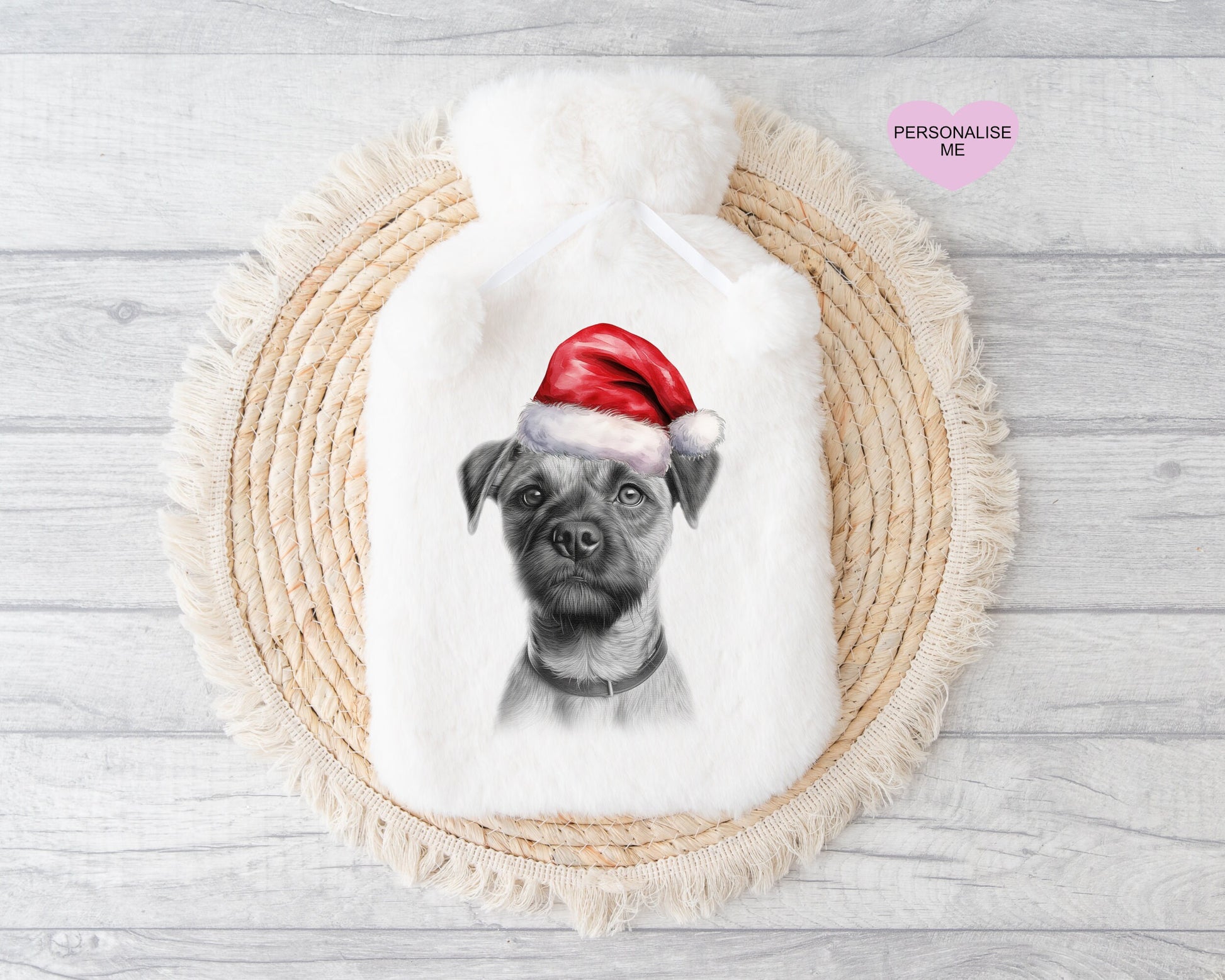 Great Dane Gift, Personalised Hot Water Bottle, Dog Xmas Gift, Xmas Gift For Dog Lover
