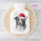 Border Terrier Gift, Personalised Hot Water Bottle, Dog Xmas Gift, Xmas Gift For Dog Lover