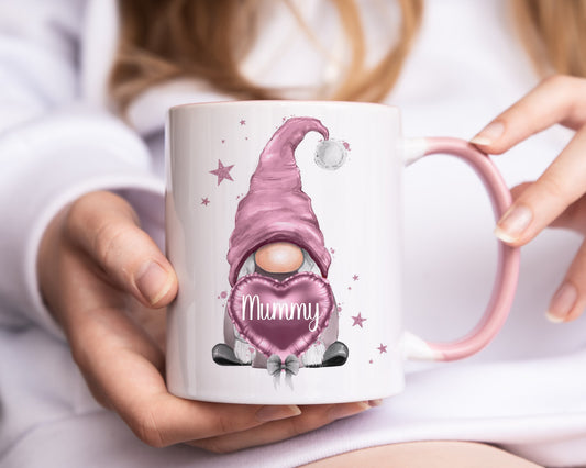 Gonk Gifts, Gonk Mug, Personalised Gonk Mug, Pink Gonk Mug set, Gift For Mum, Gift For Nan, Gift For Her