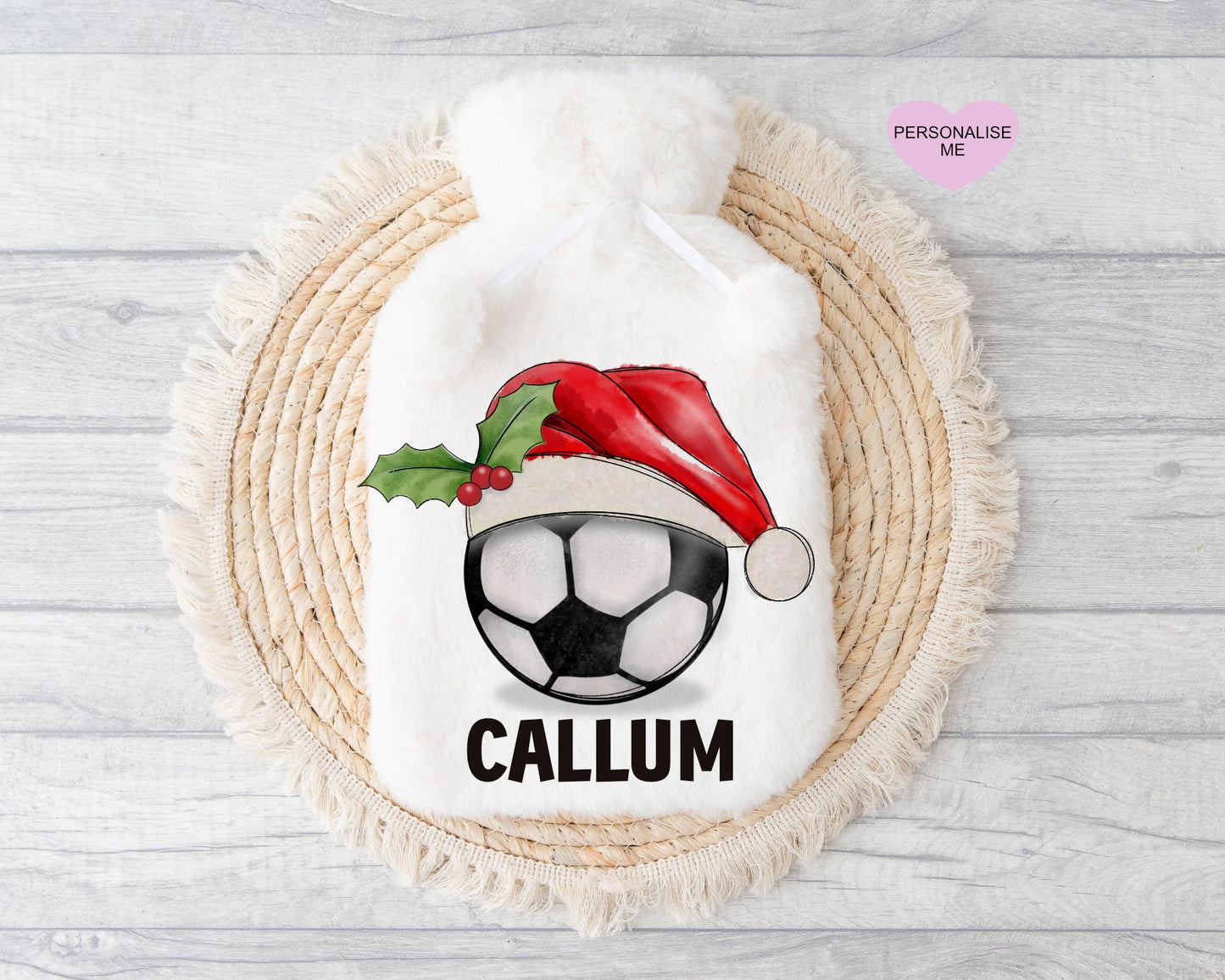 Netball Gift, Personalised Hot Water Bottle, Xmas Gift For Grandson, Xmas Gift For Granddaughter, Xmas Gift For Him, Xmas Gift For Her