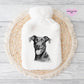 Doberman Gift, Personalised Hot Water Bottle, Dog Xmas Gift, Xmas Gift For Dog Lover