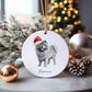 Chow Chow Dog Bauble, Personalised Pet Dog Christmas Tree Decoration, Gift For Dog Family, Dog Lover, Santa Dog Bauble