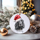 Gordon Setter Bauble, Personalised Pet Dog Christmas Tree Decoration, Gift For Dog Family, Dog Lover, Santa Dog Bauble