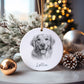 Golden Retriever Dog Bauble, Personalised Pet Dog Christmas Tree Decoration, Gift For Dog Family