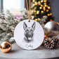Belgian Malinois Christmas Bauble, Personalised Pet Dog Christmas Tree Decoration, Gift For Dog Family, Dog Lover, Santa Dog Bauble