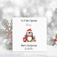 Penguin Christmas Card, Great Granddaughter Christmas Card, Christmas Card For Goddaughter, Personalised Christmas Card