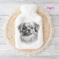 Tibetan Spaniel Gift, Personalised Hot Water Bottle, Dog Xmas Gift, Xmas Gift For Dog Lover