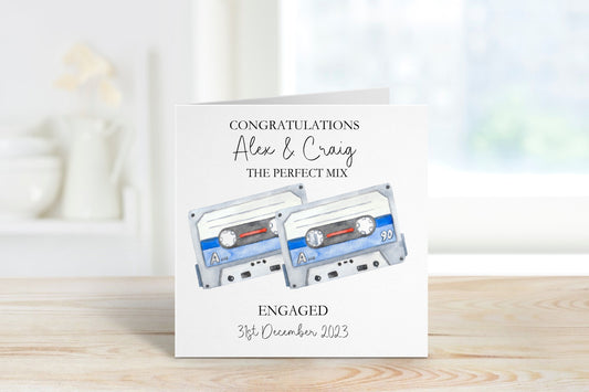 Engagement Card, Personalised Engagement Card For Granddaughter Engagement Card For Son, Engagement Card For Gay Couple