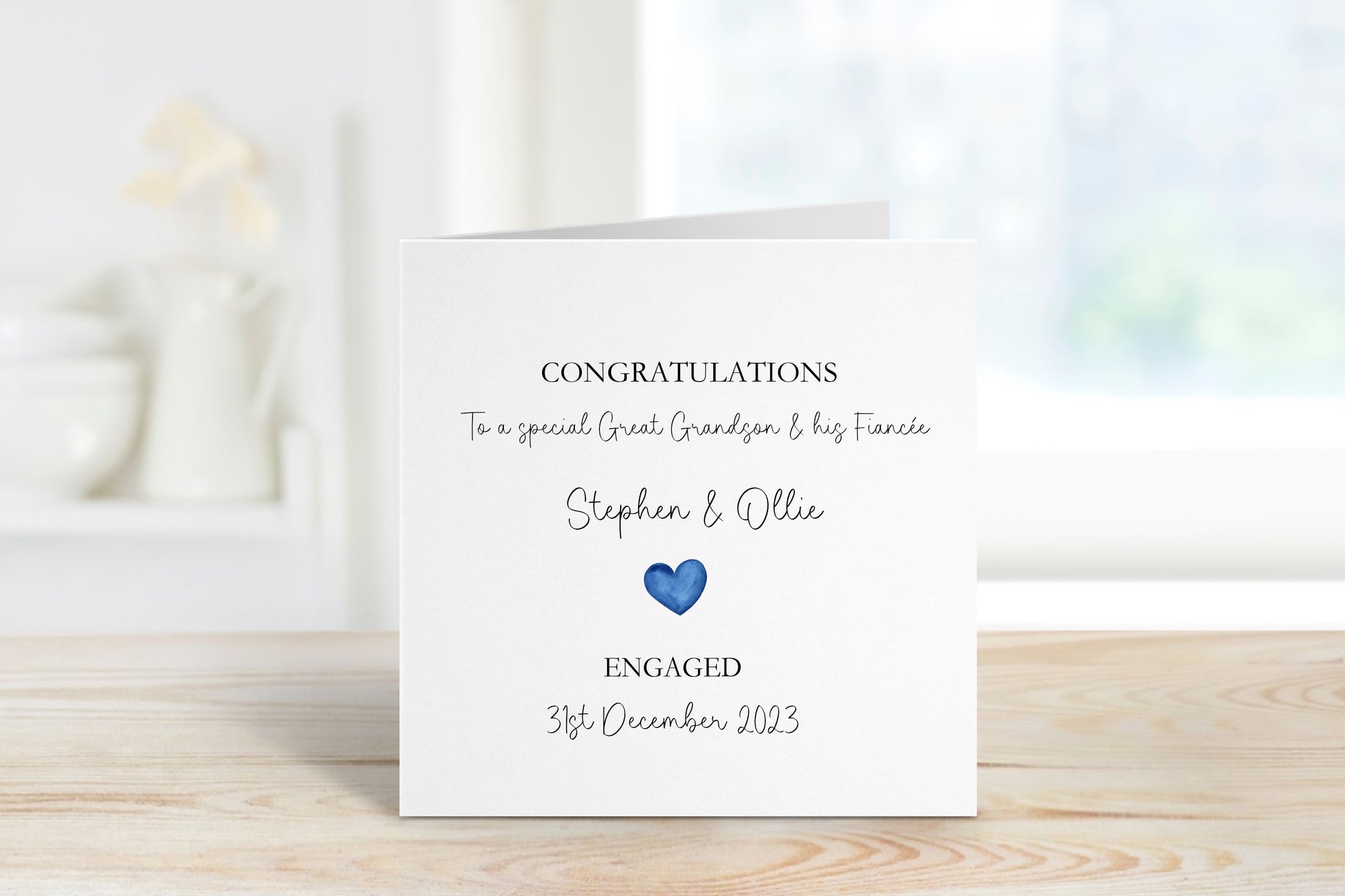 Engagement Card For Great Grandson, Personalised Engagement Card For Granddaughter Engagement Card For Son, Engagement Card For Son