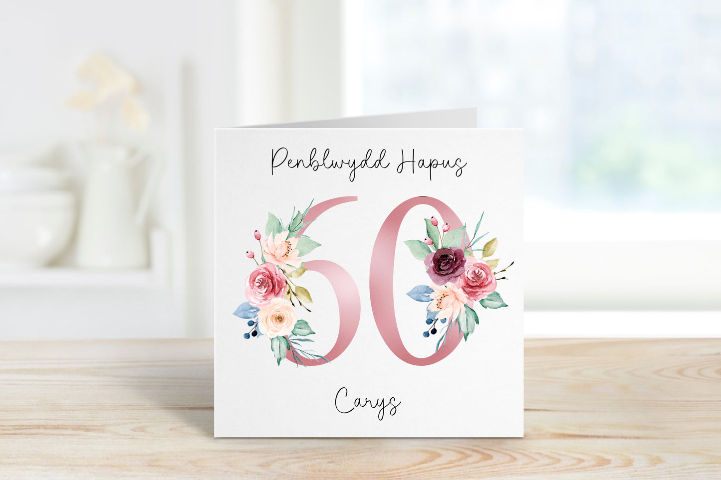 Welsh Birthday Card, Welsh 90th Birthday Card For , 40th, 50th, 60th, 70th, 80th, 90th, 100th Special Birthday, Welsh Birthday Nain