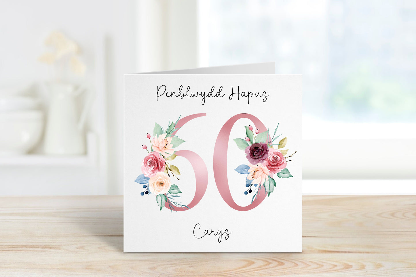 Welsh Birthday Card, Welsh 70th Birthday Card For , 40th, 50th, 60th, 70th, 80th, 90th, 100th Special Birthday, Welsh Birthday Nain