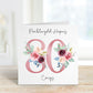 Welsh Birthday Card, Welsh 90th Birthday Card For , 40th, 50th, 60th, 70th, 80th, 90th, 100th Special Birthday, Welsh Birthday Nain