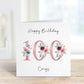 Birthday Card, Personalised 90th Birthday Card For , 40th, 50th, 60th, 70th, 80th, 90th, 100th Special Birthday