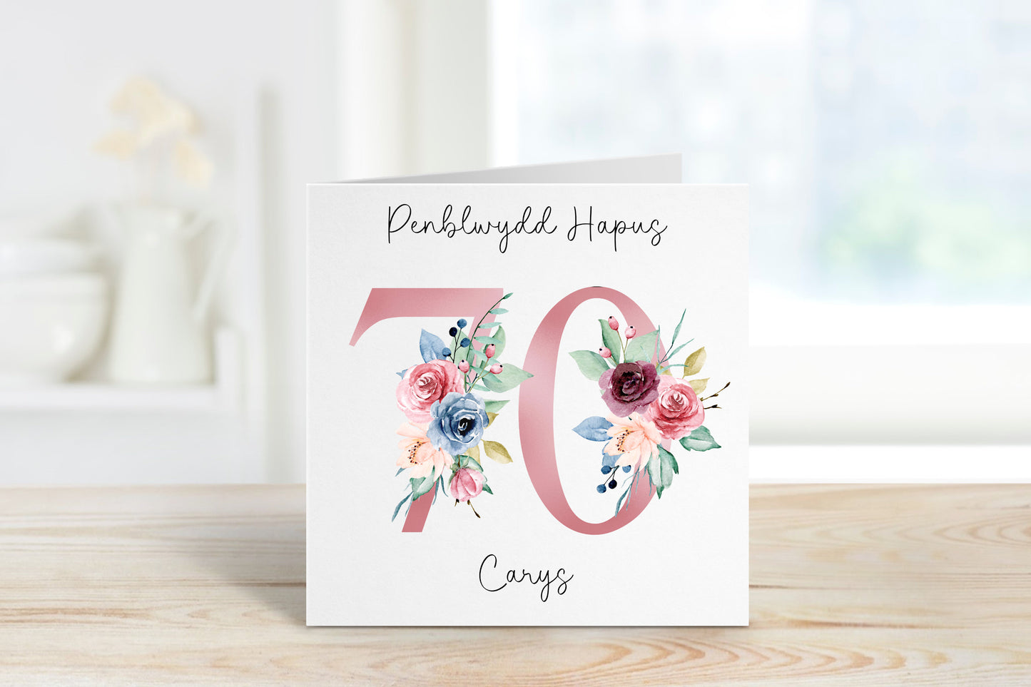 Welsh Birthday Card, Welsh 50th Birthday Card For , 40th, 50th, 60th, 70th, 80th, 90th, 100th Special Birthday, Welsh Birthday Nain