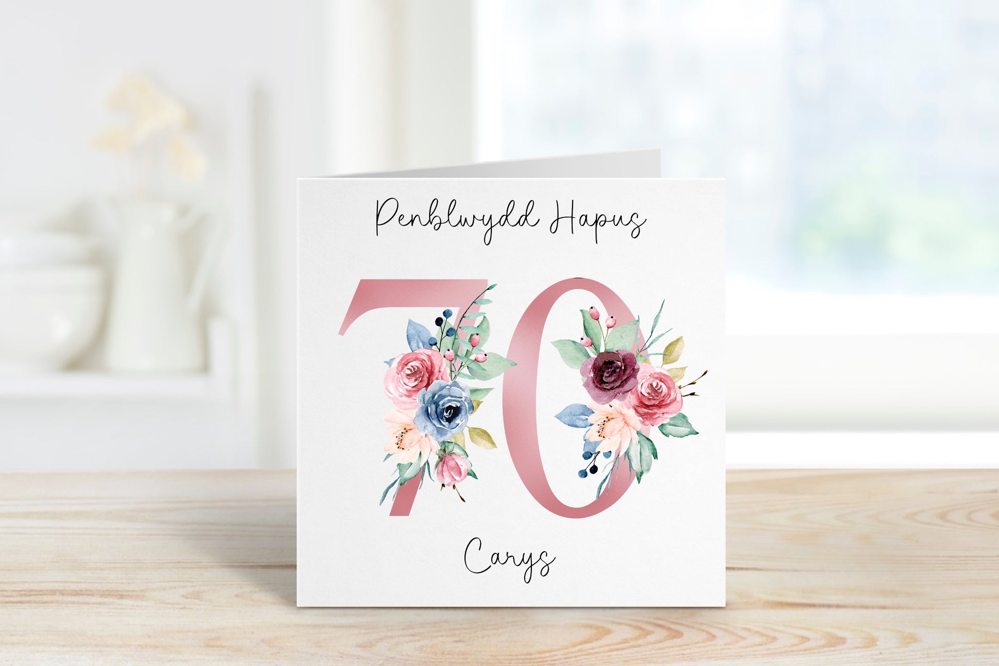 Welsh Birthday Card, Welsh 50th Birthday Card For , 40th, 50th, 60th, 70th, 80th, 90th, 100th Special Birthday, Welsh Birthday Nain