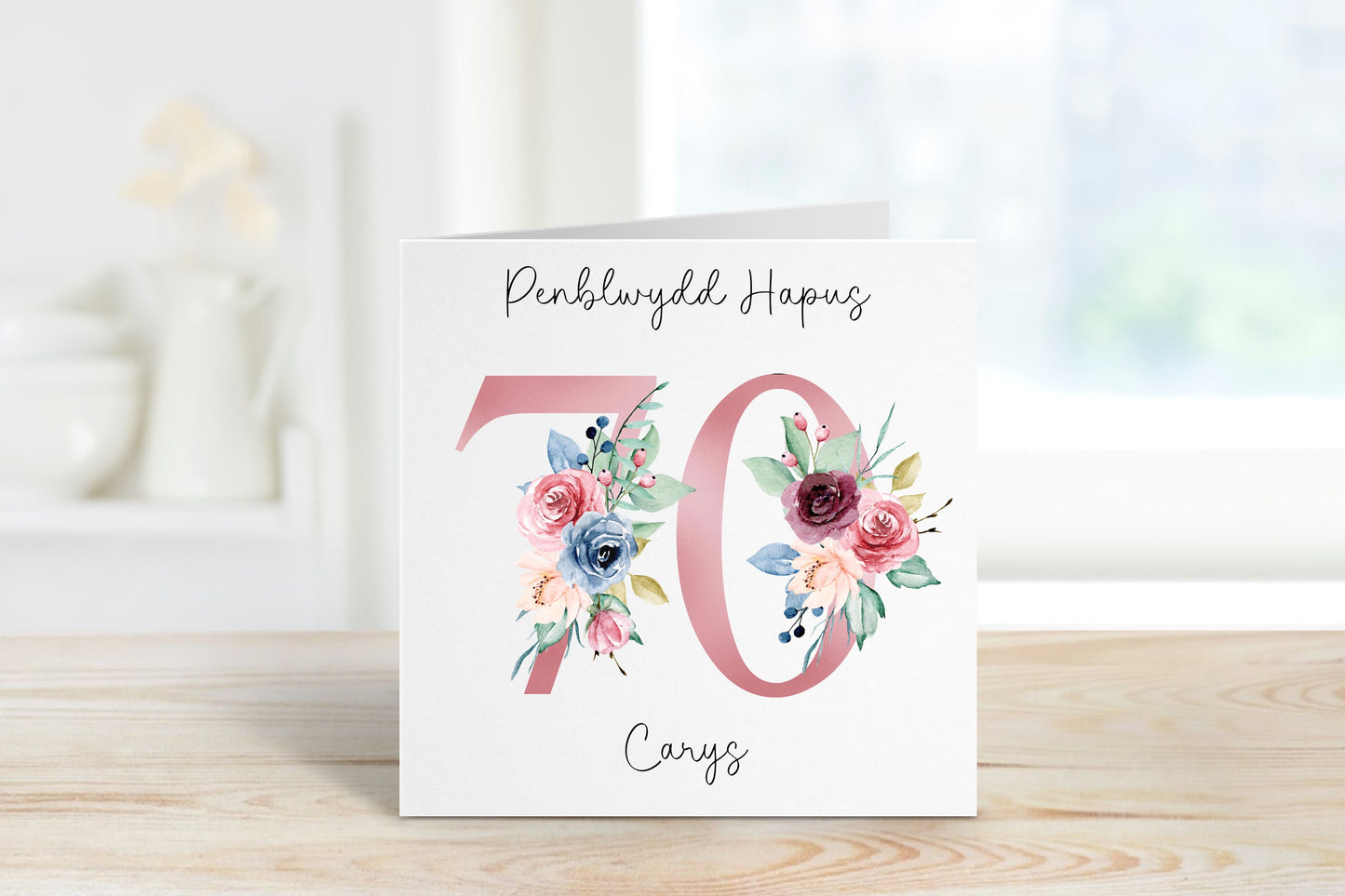 Welsh Birthday Card, Welsh 90th Birthday Card For , 40th, 50th, 60th, 70th, 80th, 90th, 100th Special Birthday, Welsh Birthday Nain