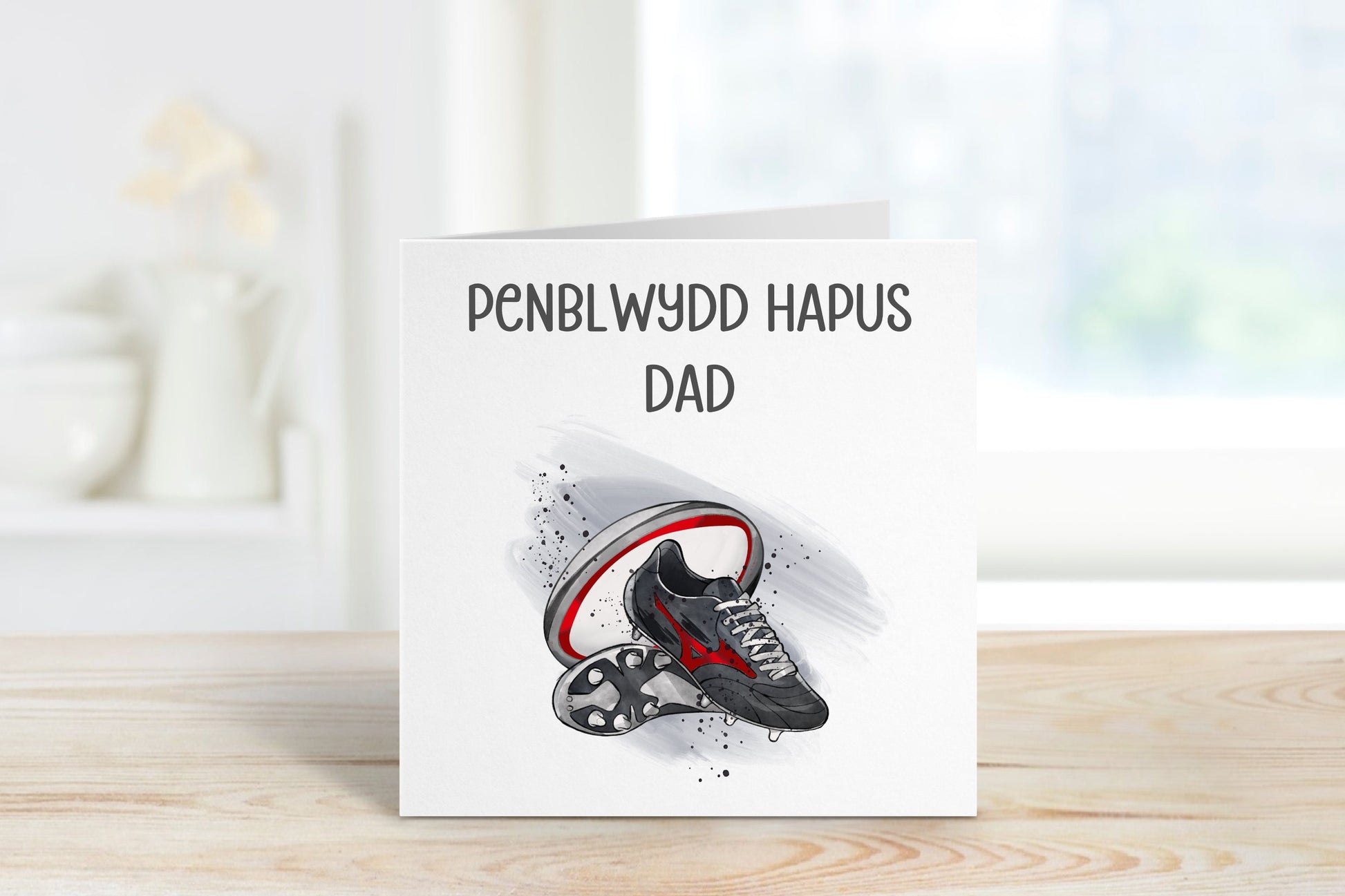 Cerdyn Cymraeg, Penblwydd Hapus Dad, Welsh Cards, Welsh Birthday For Taid, Welsh Rugby Card