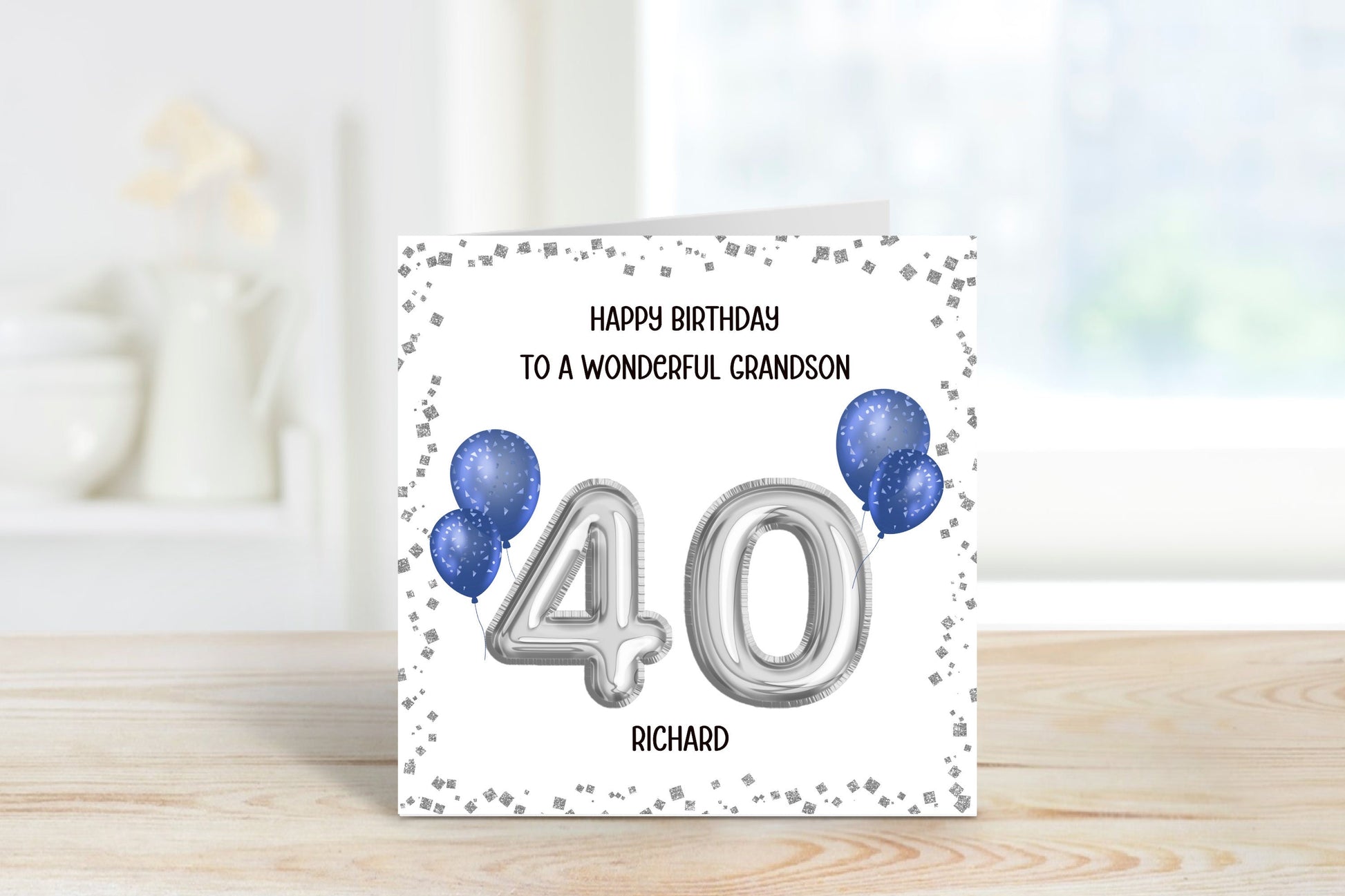 40th Birthday Card, Personalised Son In Law Birthday Card, Personalised Birthday Card For Him, Great Nephew Birthday Card