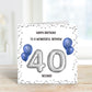 40th Birthday Card, Personalised Great Grandson Birthday Card, Personalised Birthday Card For Him, Great Grandson Birthday Card