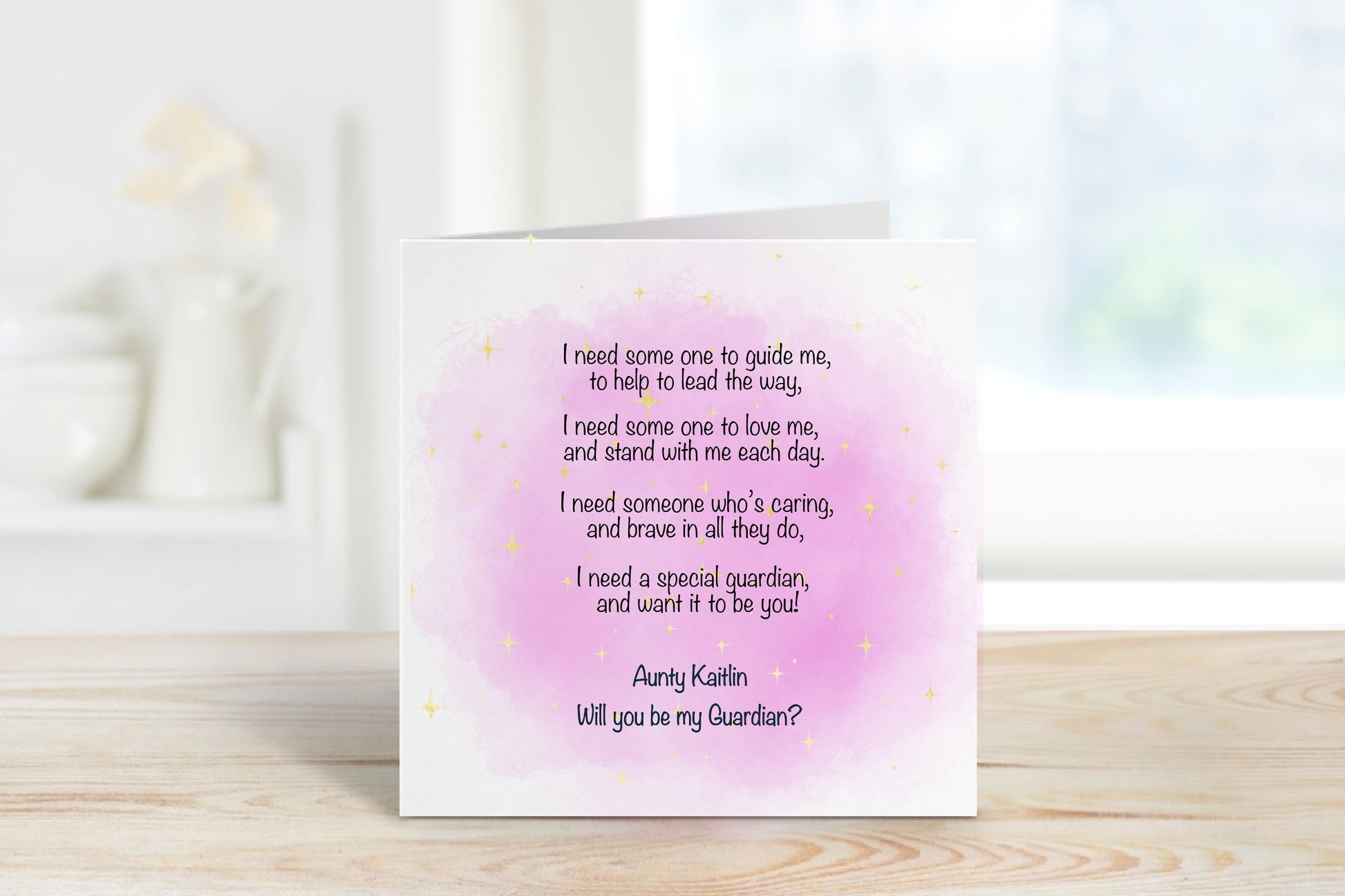 Guardian Proposal Card, Godmother Proposal Christening Card, Godmother Proposal Baptism Card, Will You Be My Godparent