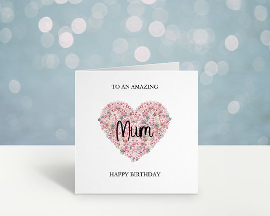 Birthday Card For Mum, Personalised Birthday Day Card For Nanna, Mum, Mam, Mom, Mummy, Mammy, Gran, Grandma, Godmother