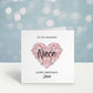 Birthday Card For Niece, Personalised Birthday Day Card For Nanna, Mum, Mam, Mom, Mummy, Mammy, Gran, Grandma, Godmother