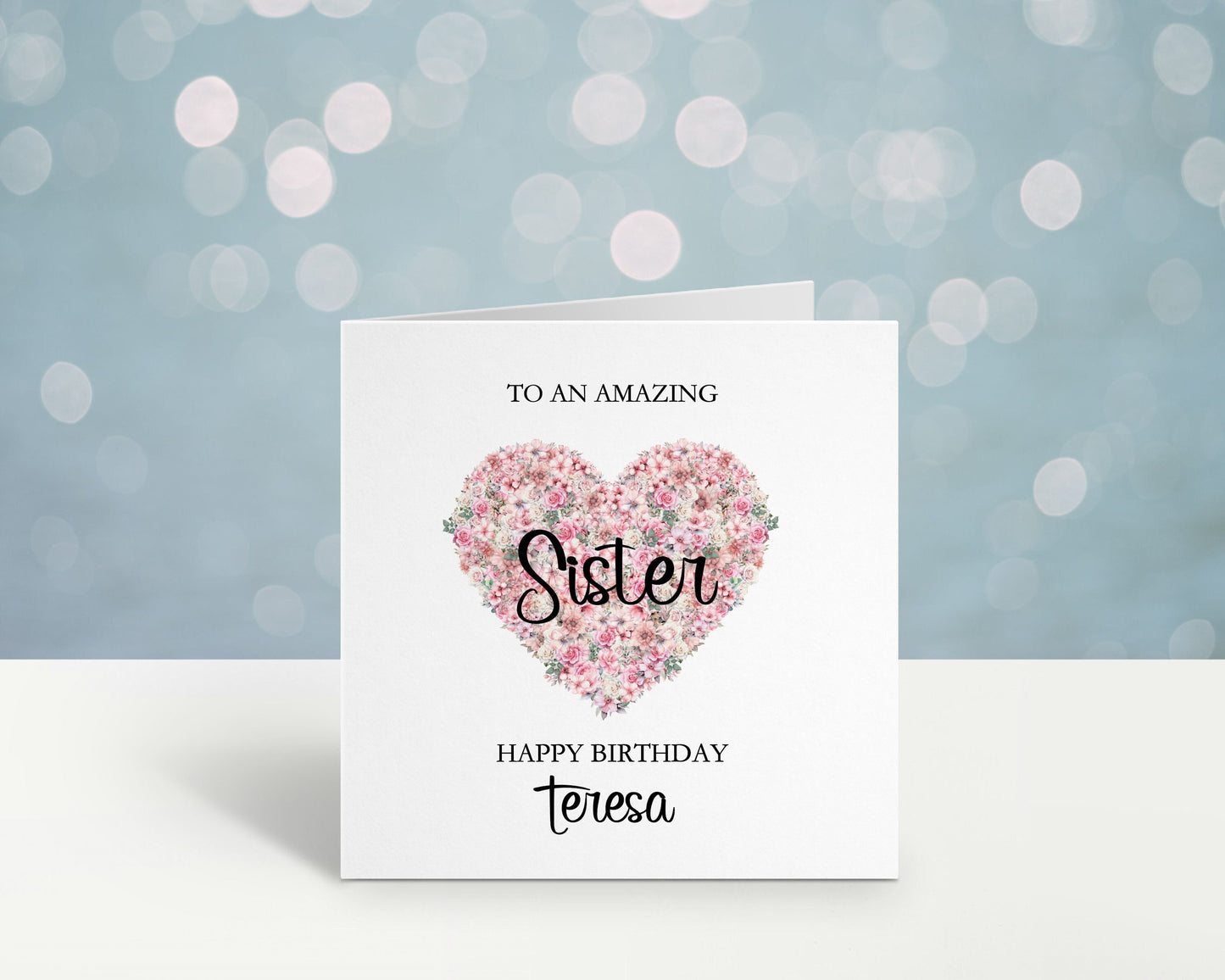 Birthday Card For Sister, Personalised Birthday Day Card For Nanna, Mum, Mam, Mom, Mummy, Mammy, Gran, Grandma, Godmother