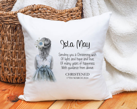 Christening Gift, Personalised Christening Gift, Christening Cushion Gift, Baptism Gift, Gift For Granddaughter, Gift For Daughter