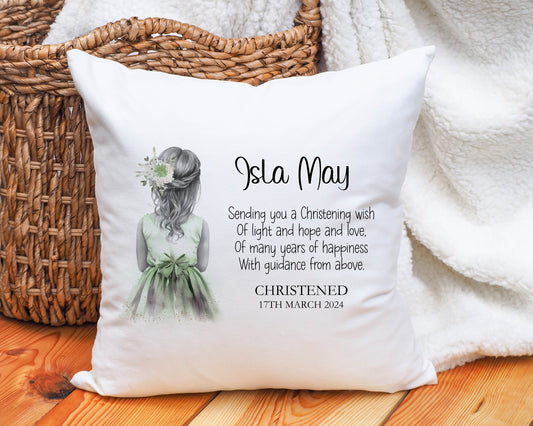 Christening Gift, Personalised Christening Gift, Christening Cushion Gift, Baptism Gift, Gift For Granddaughter, Gift For Daughter