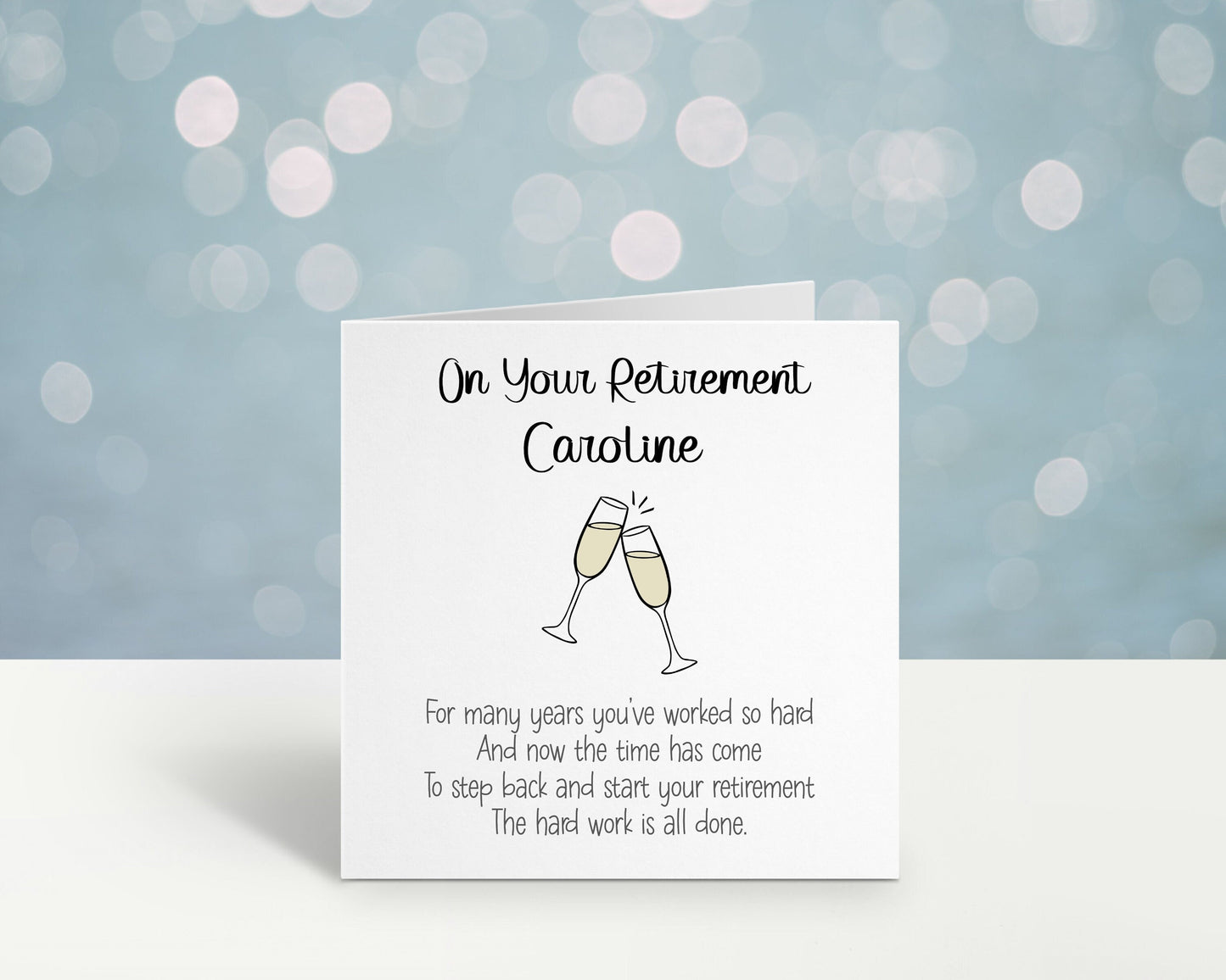 Retirement Card, Personalised Retirement Card For Him, Personalised Retirement Card For Her, Male Retirement Card, Female Retirement Card
