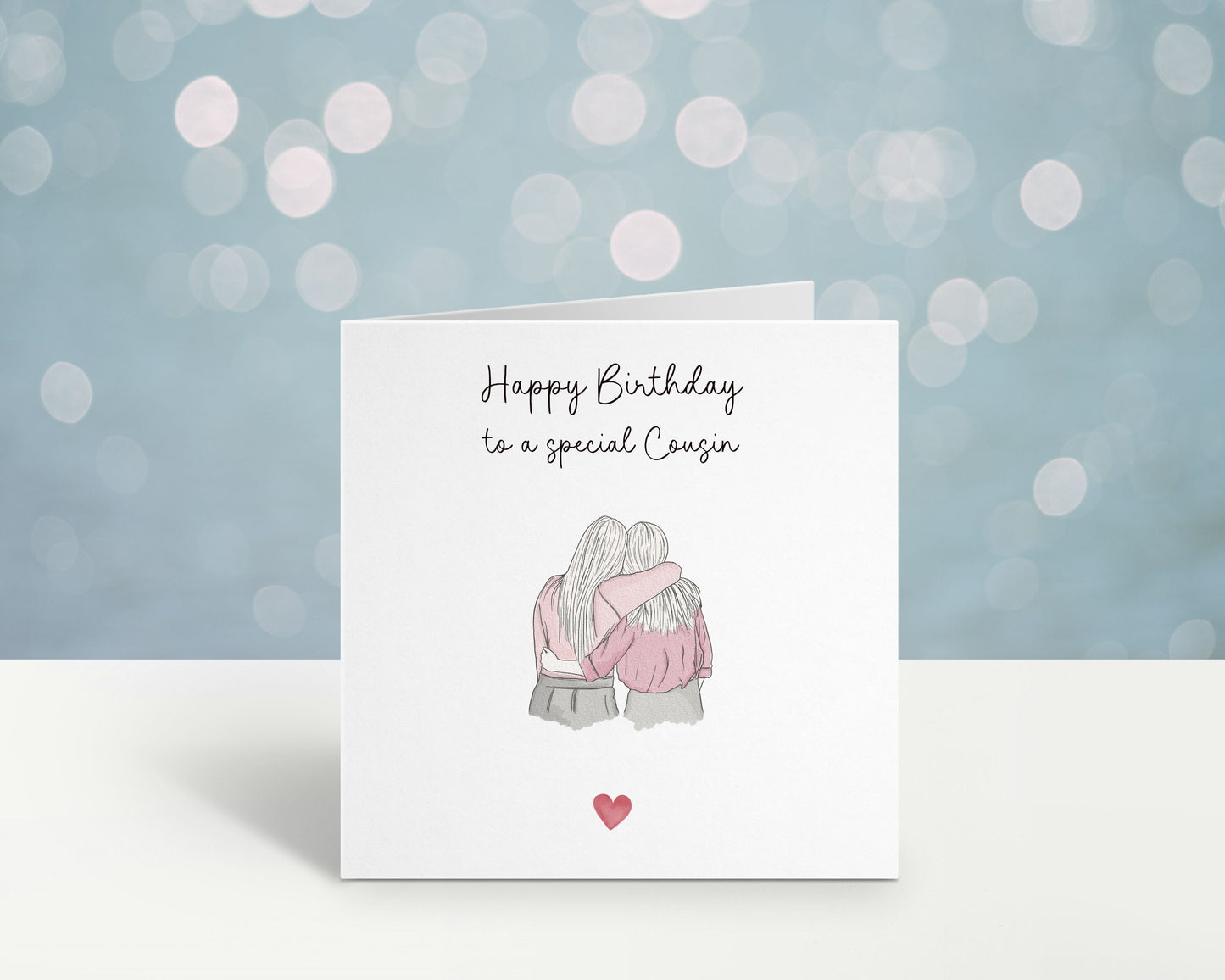 Personalised Sister Birthday Card, Birthday Card For Mum, Birthday Card For Auntie, Birthday Card For Cousin
