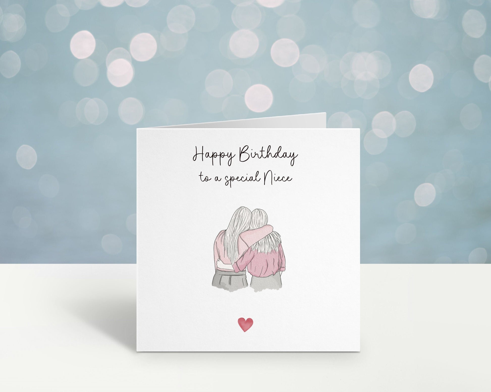 Personalised Niece Birthday Card, Birthday Card For Mum, Birthday Card For Auntie, Birthday Card For Cousin