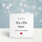 1st Anniversary Card, Personalised First Wedding Anniversary Card, 365 Days Married, Mr & Mrs Card, Mr And Mr Card, Mrs And Mrs Card