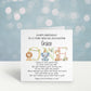 Personalised First Birthday Card For A Special Daughter, Special Little Girl, 1st Birthday Card Granddaughter, Son, 1st Birthday Poem