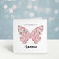 Nan Birthday Card, Personalised Mum Birthday Card For Her, Butterfly Birthday Card, Card For Nanny, Card For Grandma, Card For Nanna