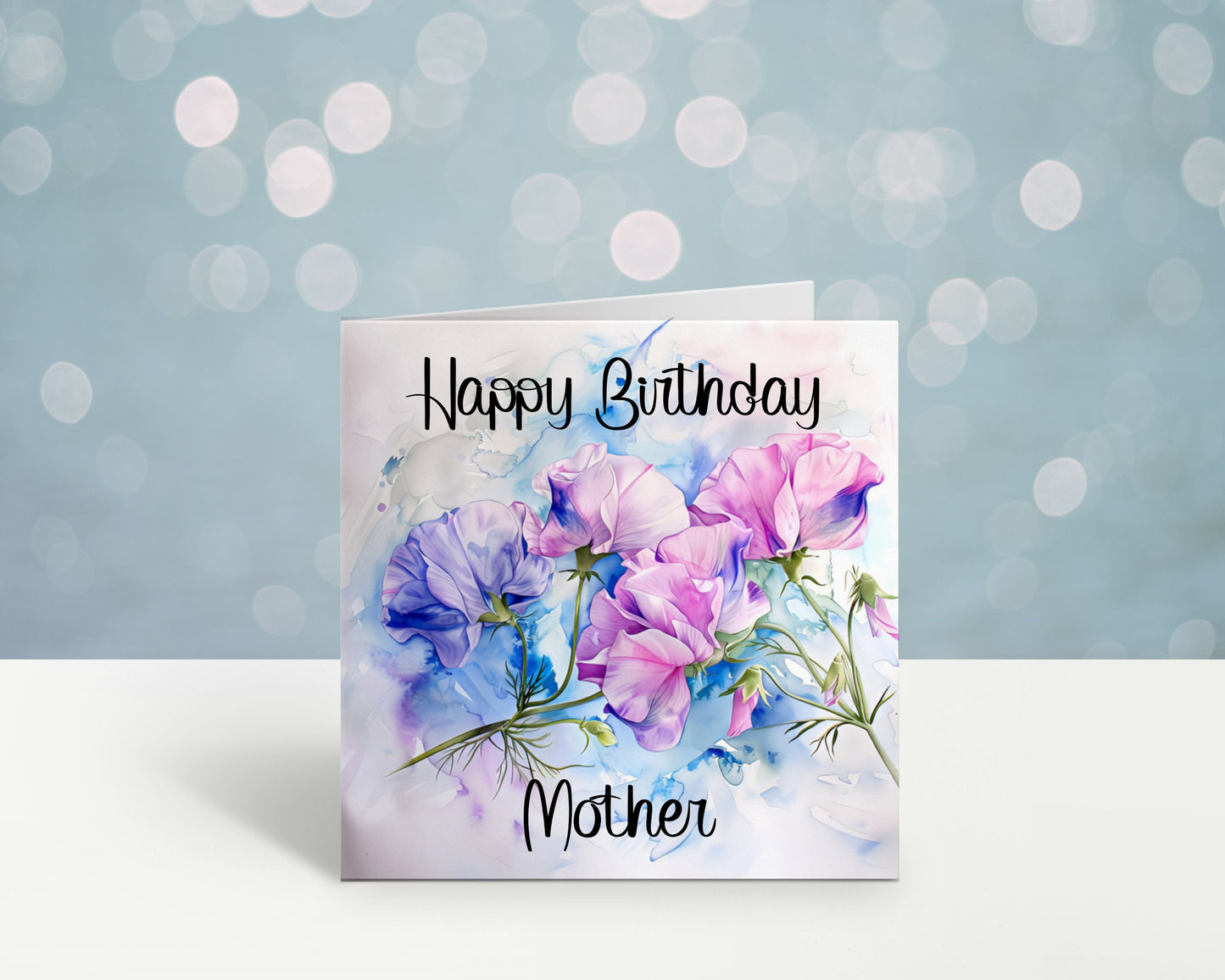 Sister In Law Birthday Card, Personalised Mum Birthday Card For Her, Sweetpea Birthday Card, Card For Nanny, Card For Grandma, Card For Nan