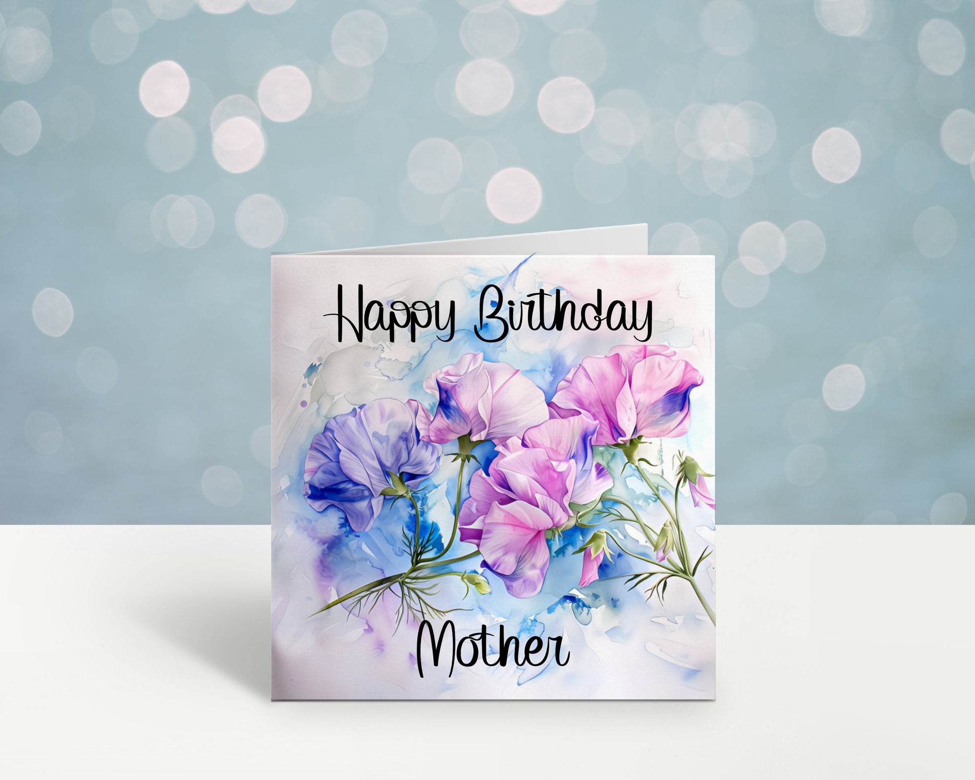 Sister In Law Birthday Card, Personalised Mum Birthday Card For Her, Sweetpea Birthday Card, Card For Nanny, Card For Grandma, Card For Nan